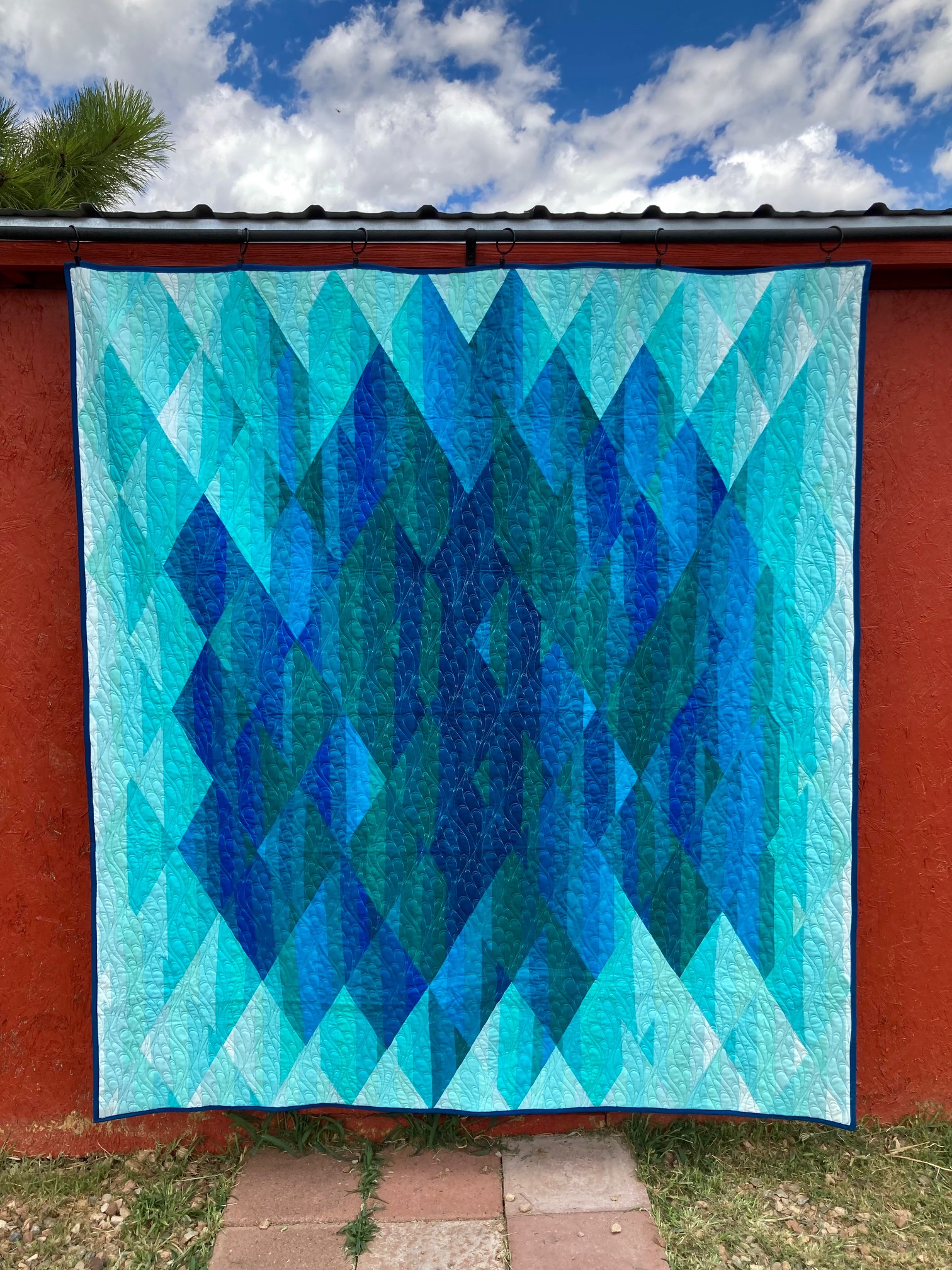 Murmuration in front of shed