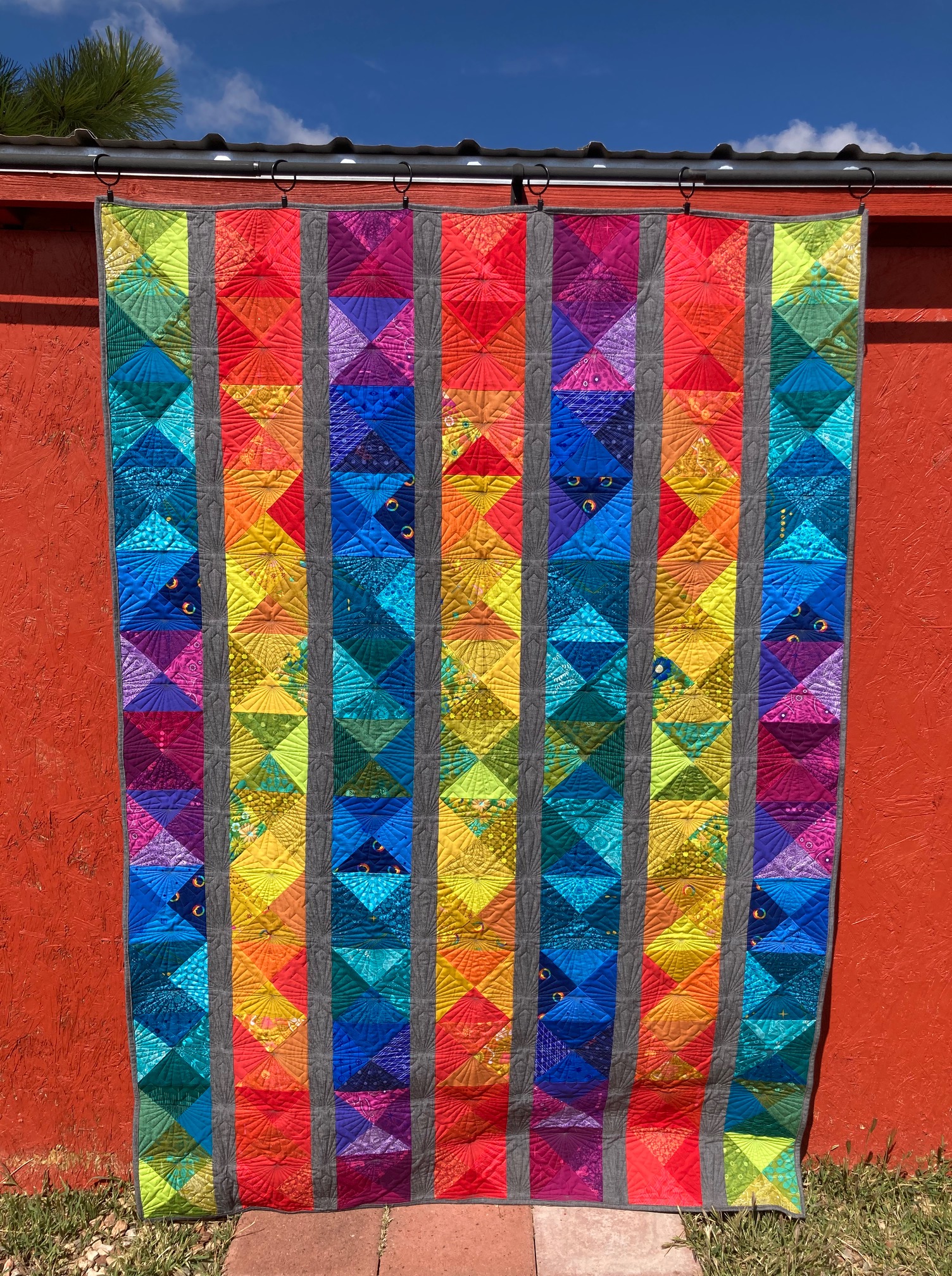 Offset gradients front full shot