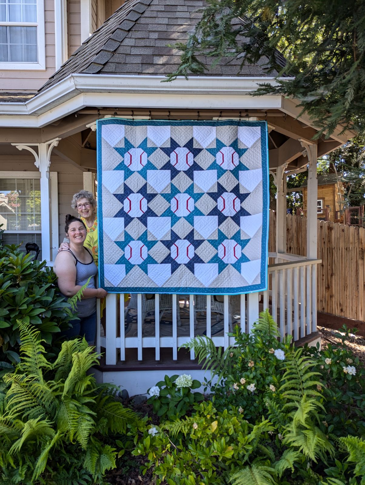 Mariners baseball star quilt